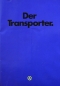 Preview: Volkswagen T3 Transporter Modelprogram 1982 Carbrochure (7278)